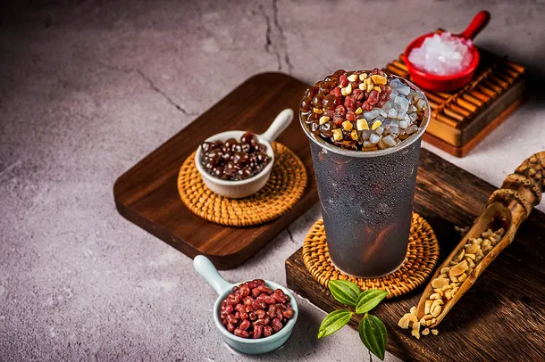 奶茶背景高清图