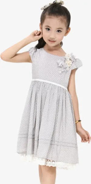 可爱公主风裙子女童免抠
