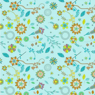 蓝色背景下的植物