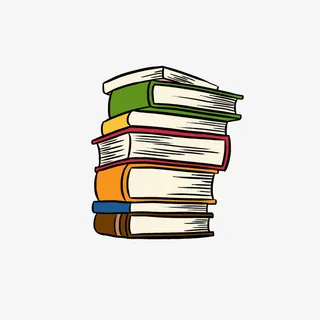 手绘卡通一摞书免抠图免抠