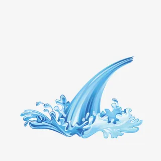 液态水波河流装饰免抠