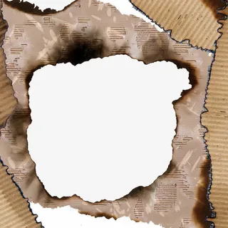复古烧毁的纸张免抠