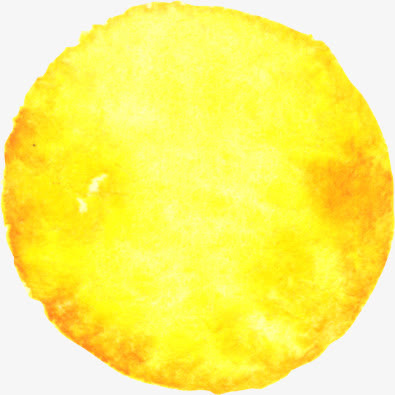 黄色水墨痕迹免抠