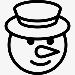 圣诞雪人图标免抠