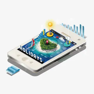 手机网络科技免抠