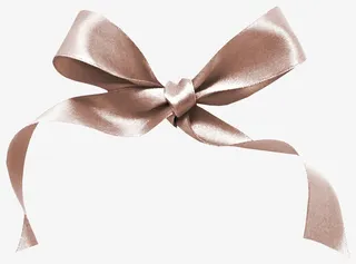 金色的蝴蝶结免抠漂浮彩带元素