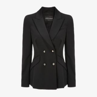 女士黑色薄西装免抠