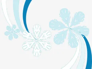 白色雪花免抠