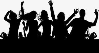 黑色放松梦想毕业季人物免抠