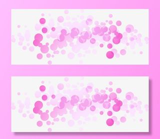 紫色清新圆圈免抠