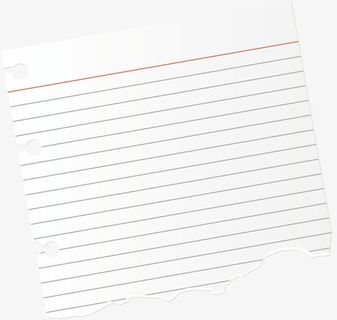 一张手撕的活页纸免抠