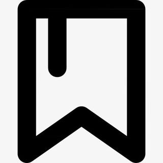 书签的轮廓与黑色的线图标免抠