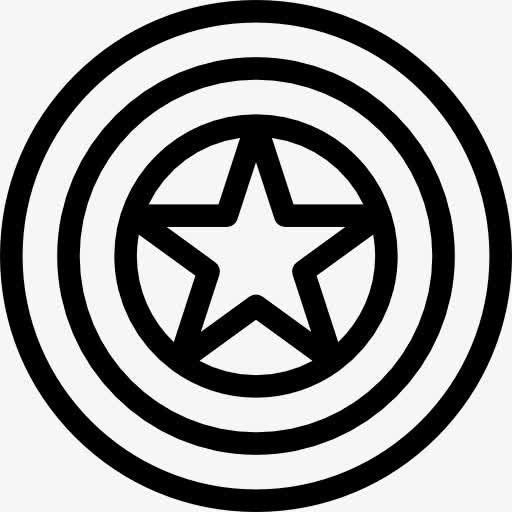美国队长的adamantium盾图标免抠