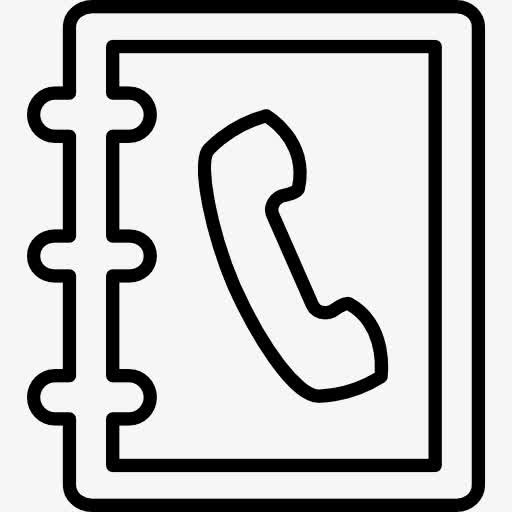 通讯录的轮廓图标免抠