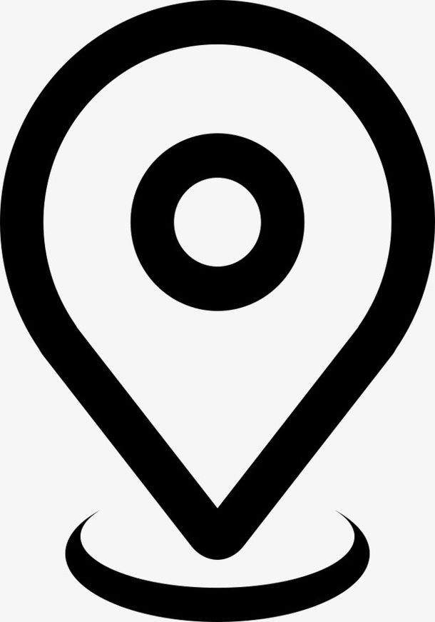 定位的黑白图标免抠