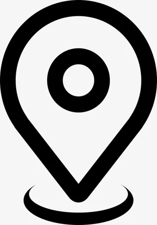 定位的黑白图标免抠