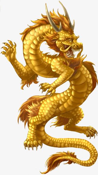 威武的一条金龙免抠