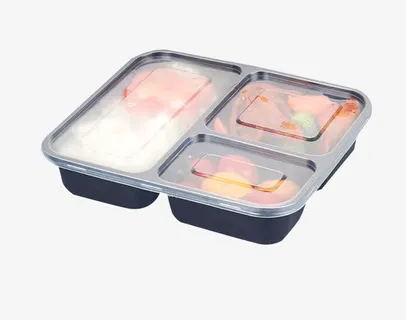 餐盒里的工作餐素材免抠