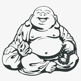 弥勒佛矢量免抠