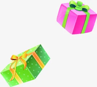 创意合成效果礼盒包装节日免抠