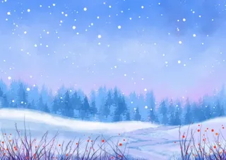 冬天大雪森林雪景高清