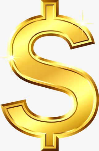 钱币符号免抠标签元素