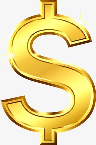 钱币符号免抠标签元素