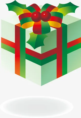 矢量圣诞大礼盒免抠