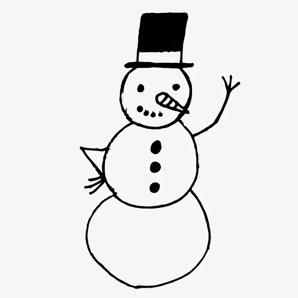 圣诞雪人免抠