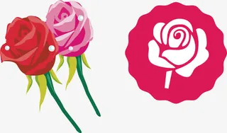复古玫瑰花免抠