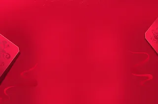 纯色背景红色光效不规则元素丝带图片