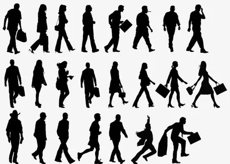 人物剪影免抠 人物剪影免抠