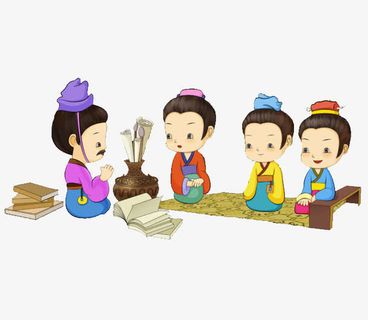 听课的小孩免抠