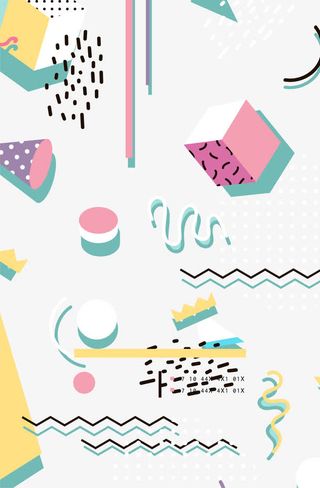 半圆碎片时尚图形基本形状免抠