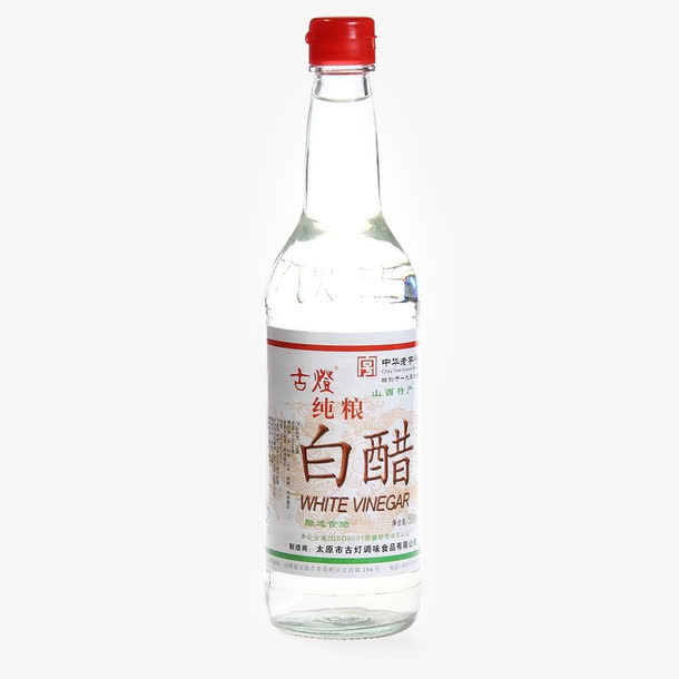 玻璃瓶装白醋免抠