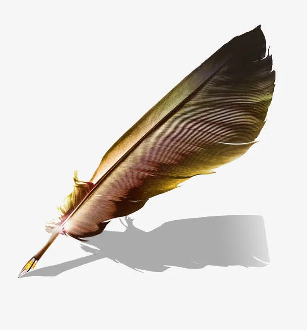 毛笔羽毛免抠