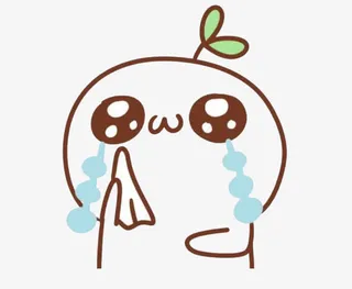 卡通不开心logo哭免抠