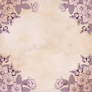 文艺古风花纹纹理平面广告高清