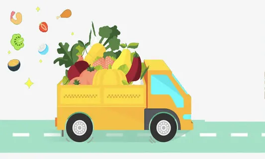 生活配送货车免抠