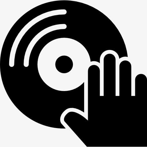 音乐盘和DJ手图标免抠