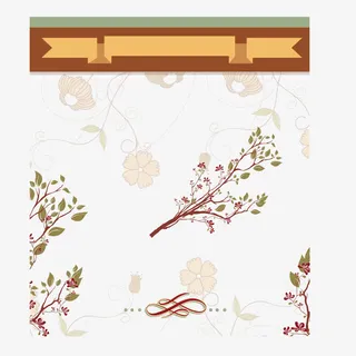 可爱树枝矢量图片免抠