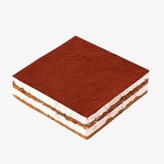 方形提拉米苏蛋糕设计素材免抠