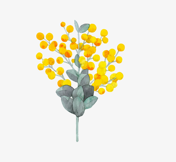 文艺清新花草花环海报设计装饰免抠手绘/卡通手绘元素