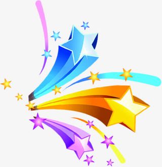 庆典开业星星礼花免抠