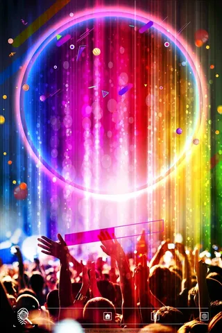 跨年音乐节炫彩宣传海报高清