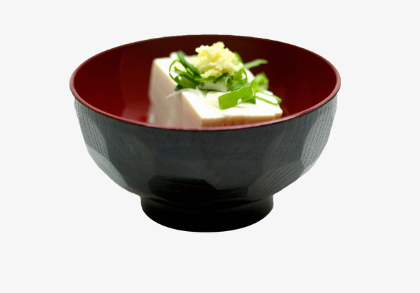黑碗里的白嫩豆腐免抠