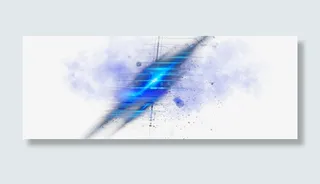 蓝色科技光线素材免抠