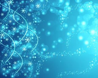 唯美光点和雪花背景素材