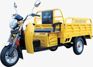 实物红色电动三轮小货车免抠免抠