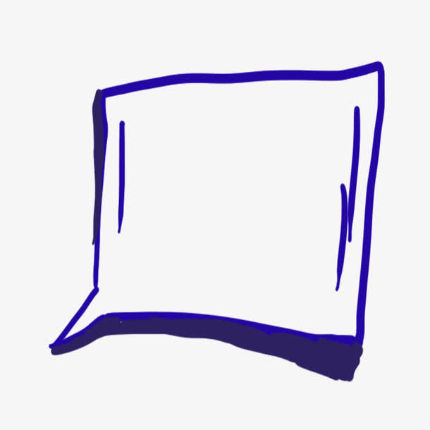 手绘思考气泡免抠